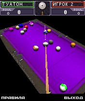 Игра 3D Real Billiard для Samsung S3650 